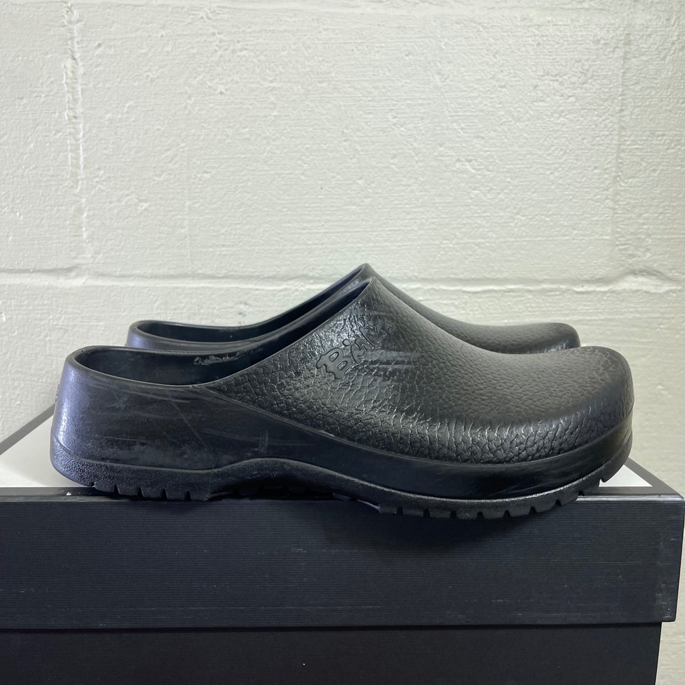 Birkenstock Profi-Birki Polyurethane Clogs Black Slip On Men's 43 EU/10 US